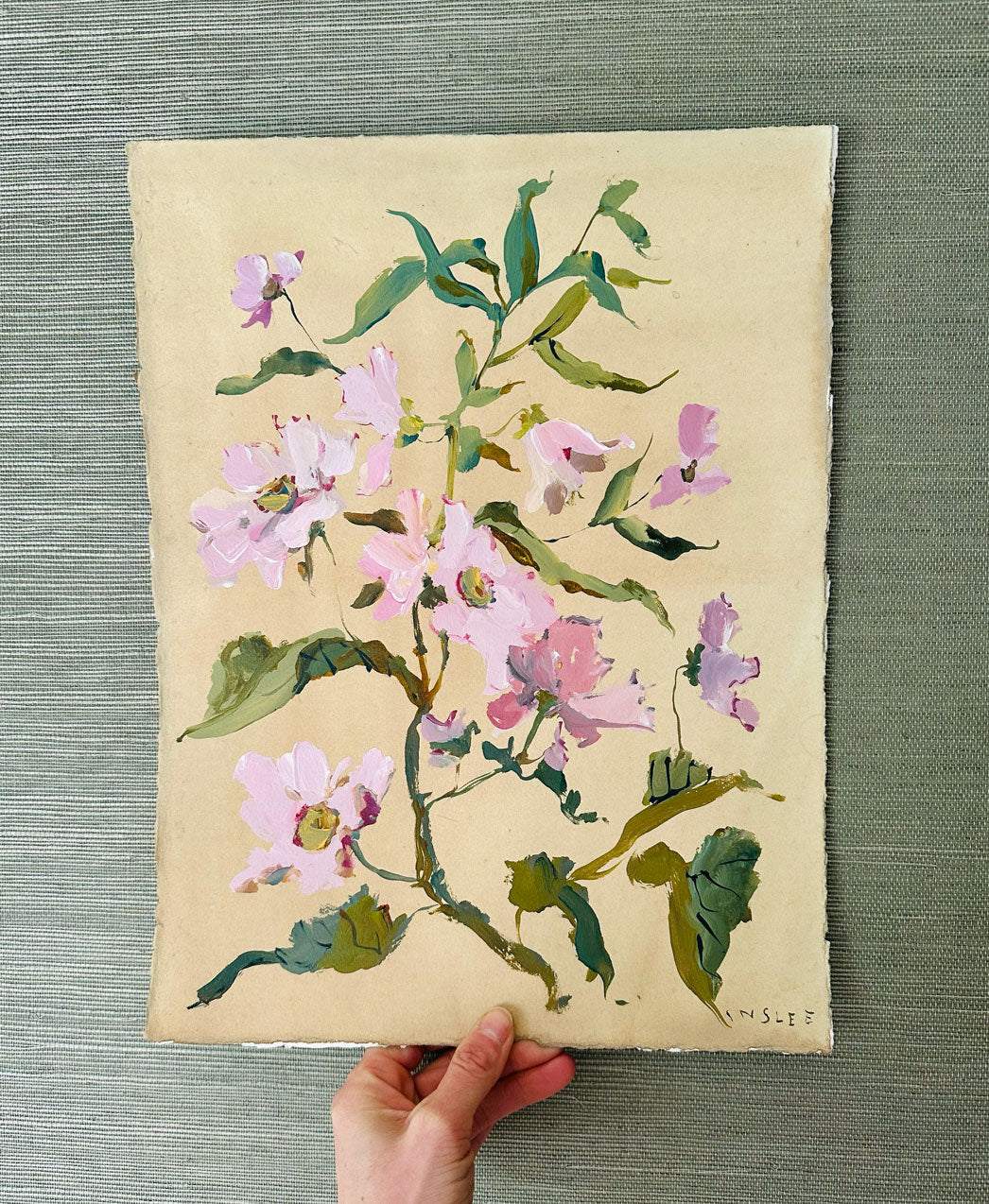 Blossom on Jute