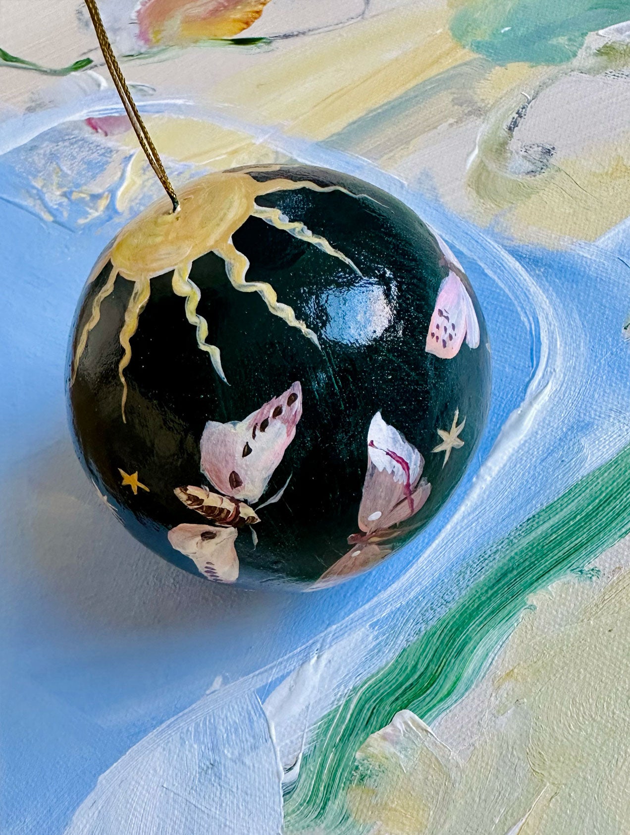 2023 Christmas Ornament: Sunburst and Celestial Flutters