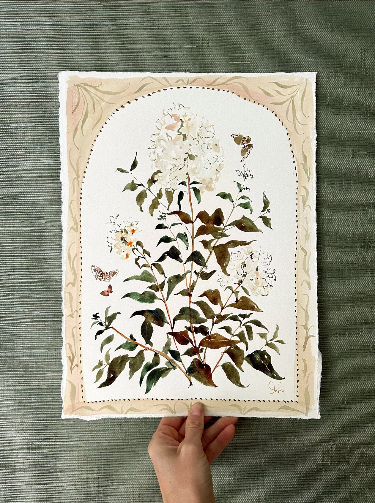Bordered Botanical: Limelight