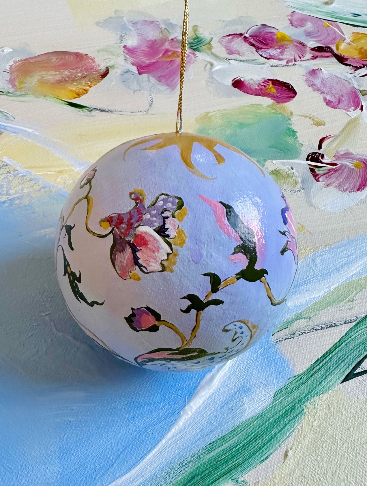 2023 Christmas Ornament: Lavender Paisley