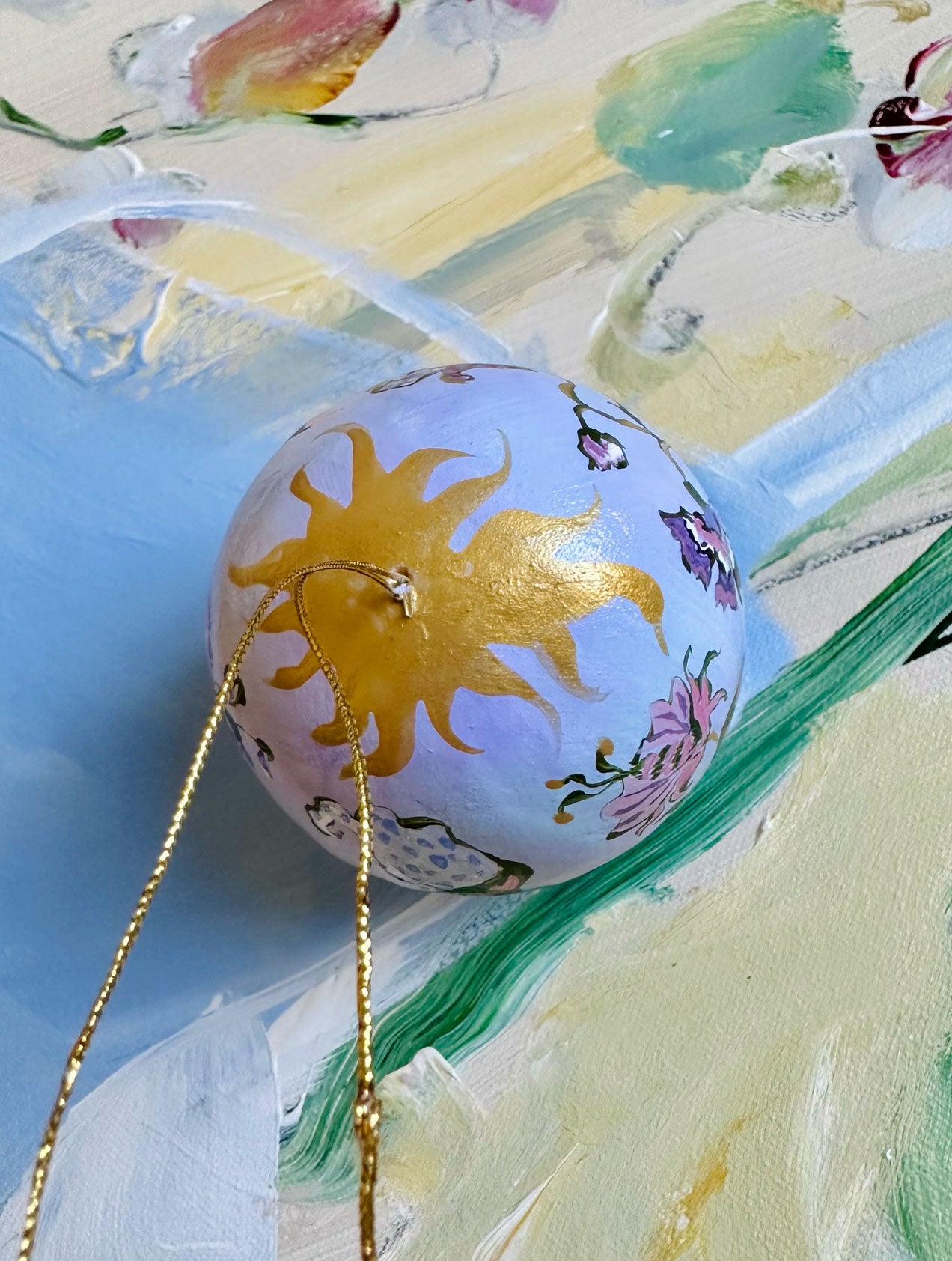 2023 Christmas Ornament: Lavender Paisley