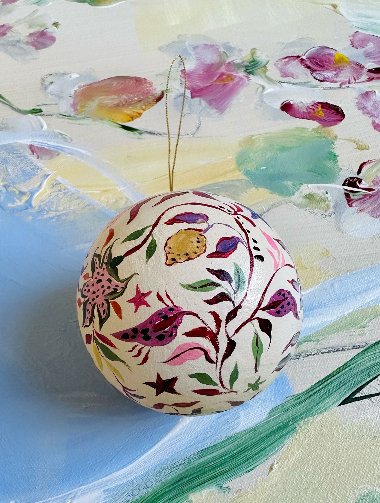 2023 Christmas Ornament: Winter Paisley