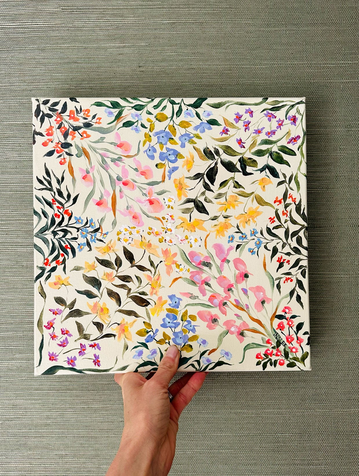 Botanical Scarf Painting
