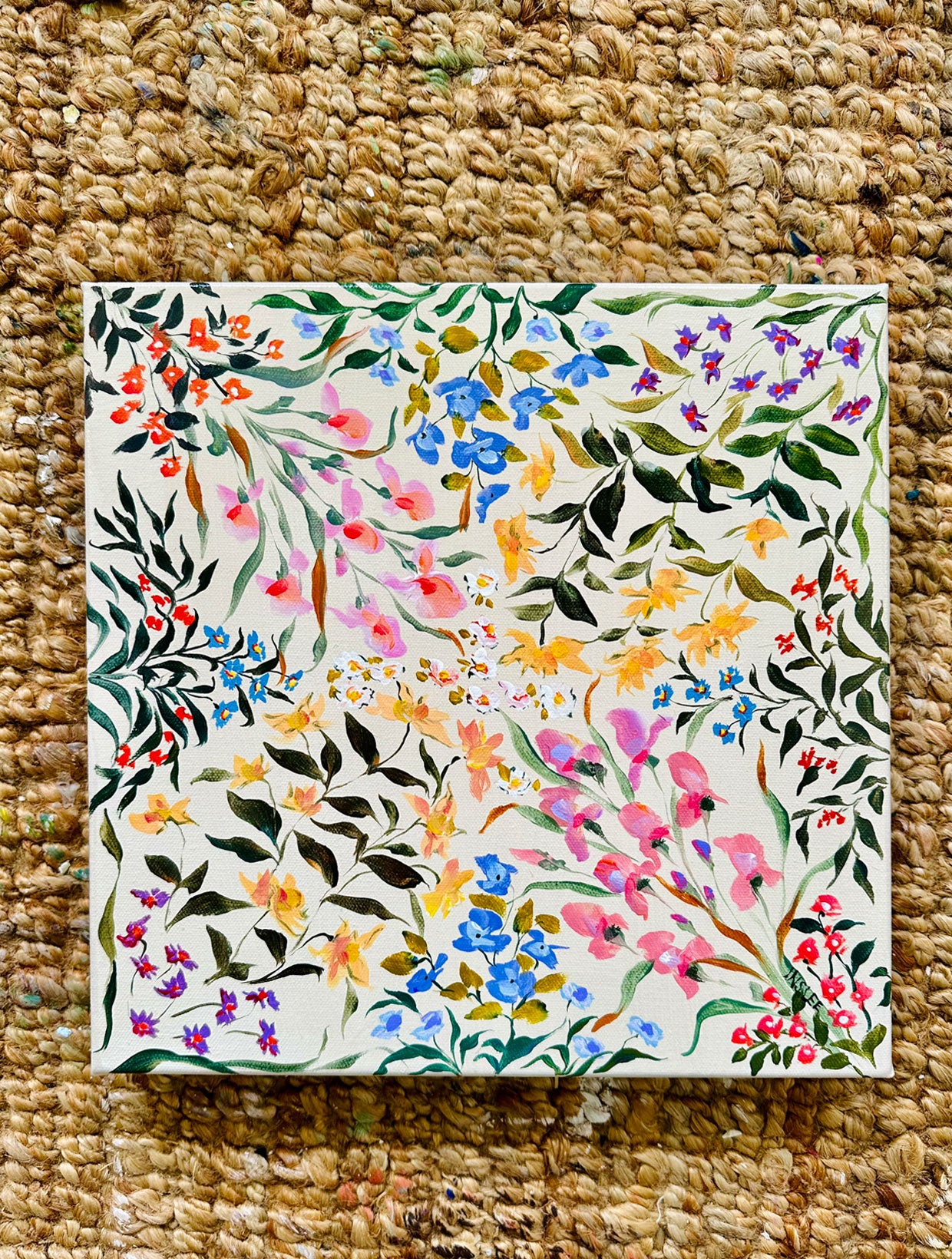 Botanical Scarf Painting
