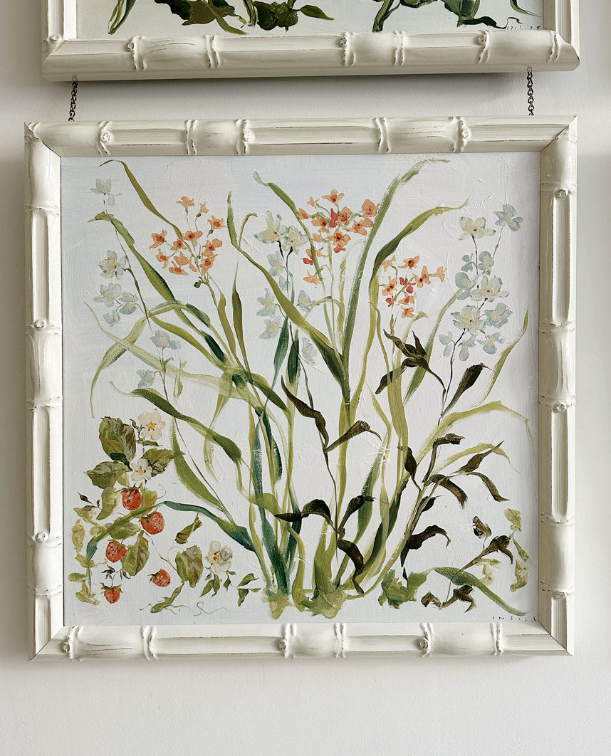 Strawberry & Paperwhite - framed original