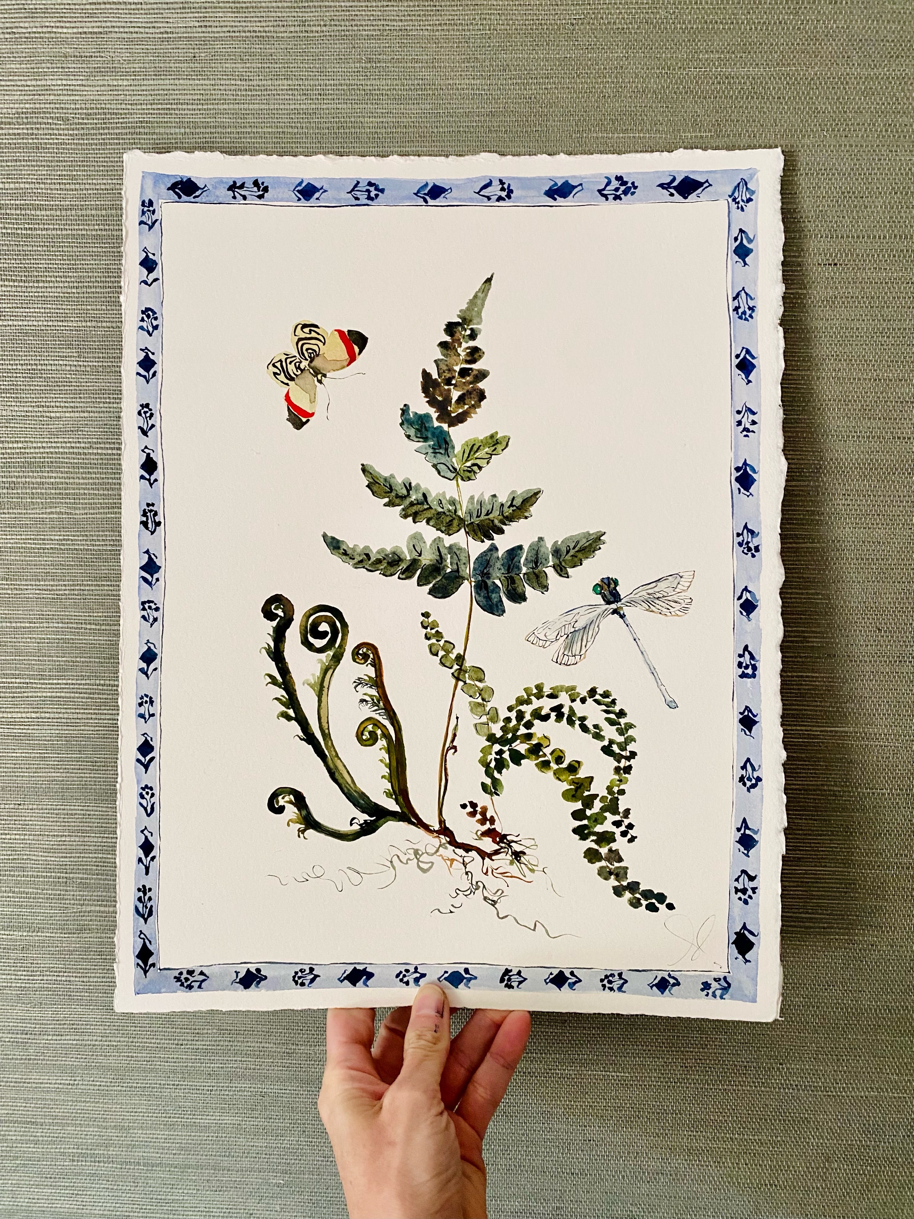 Fiddlehead and Dragonfly