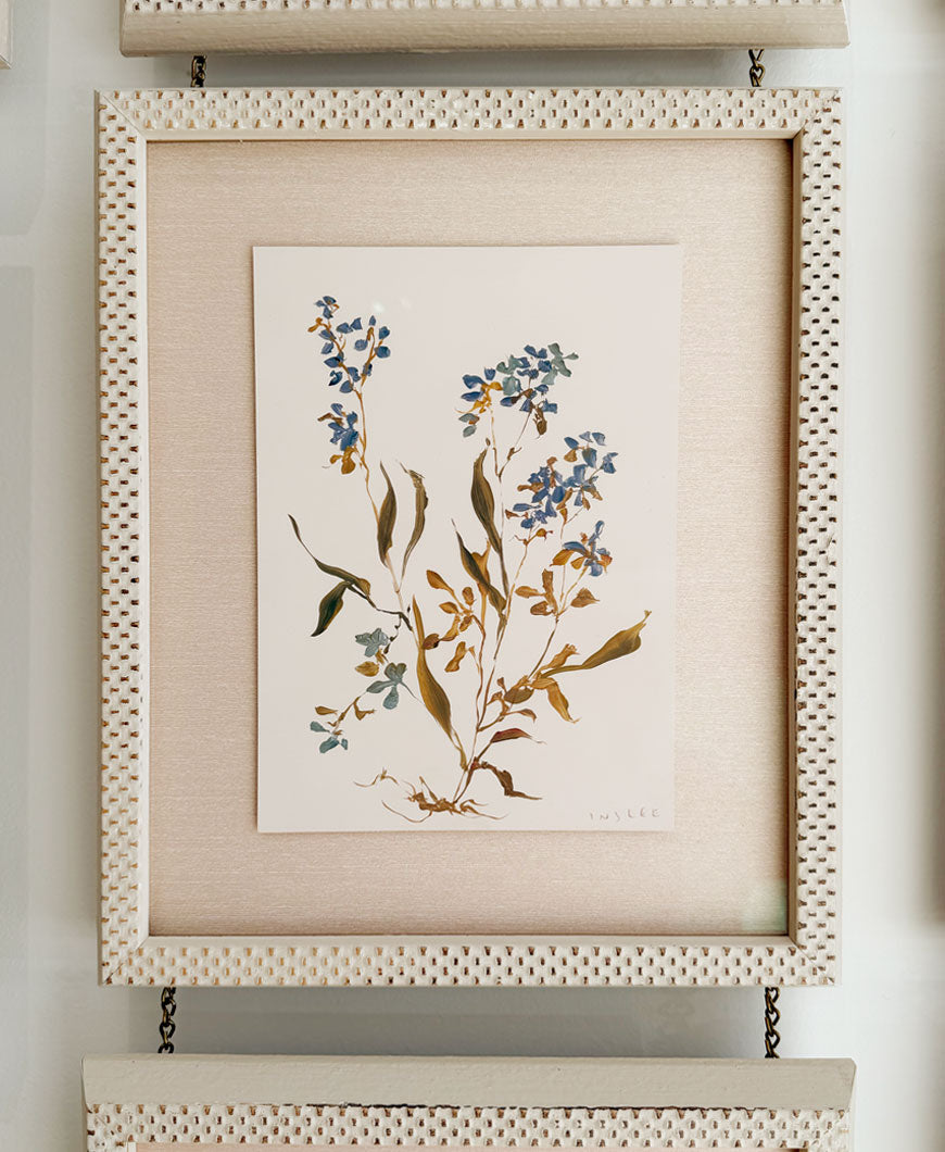 Pressed Meadow Flower, Indigo