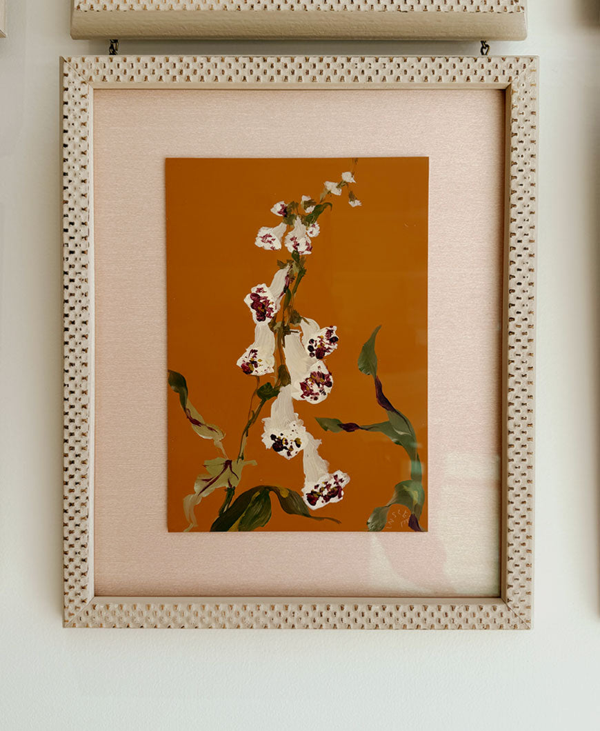 Pressed Meadow Flower, Wine Dappled Foxglove