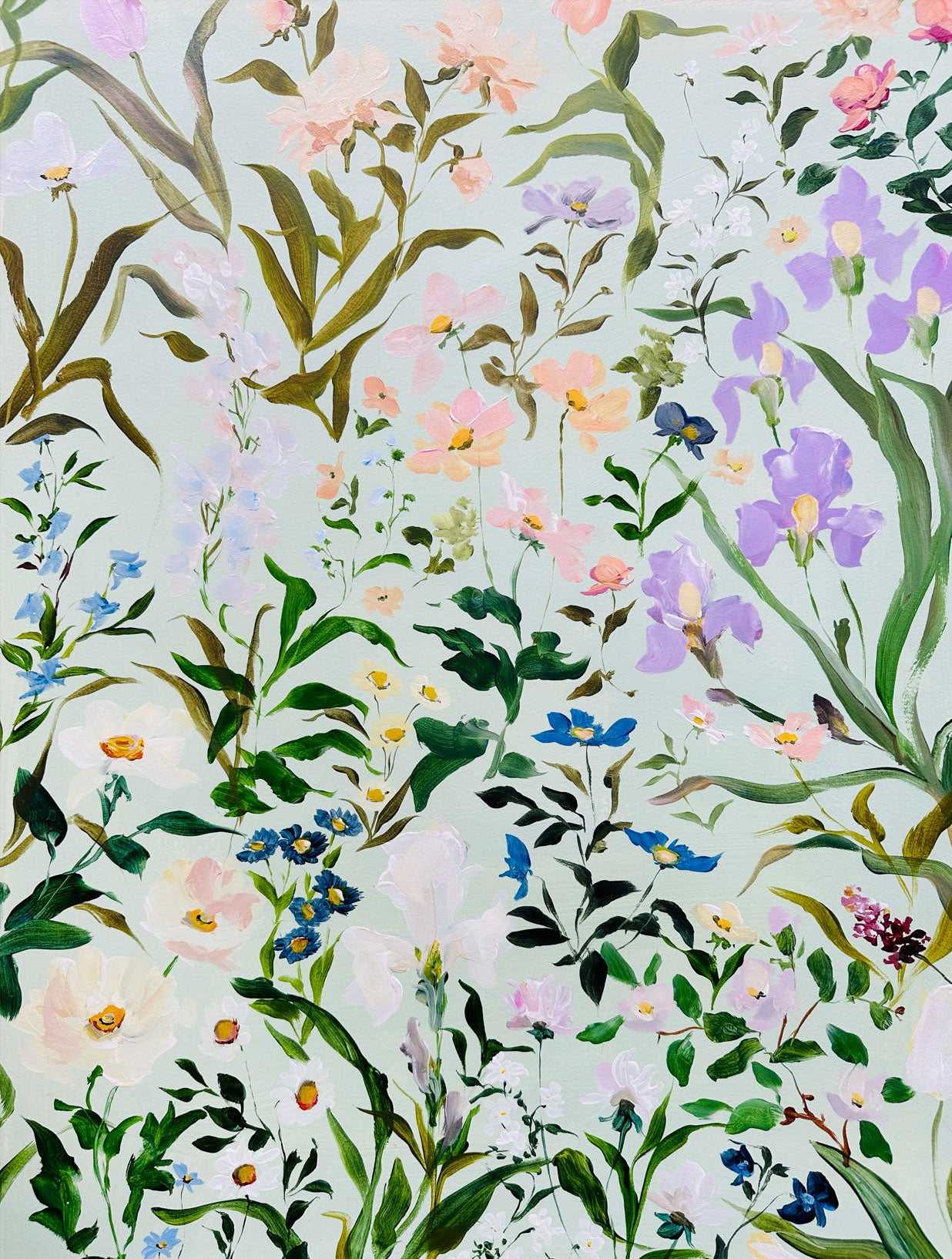 Ophelia's Garden: Acrylic on Paper